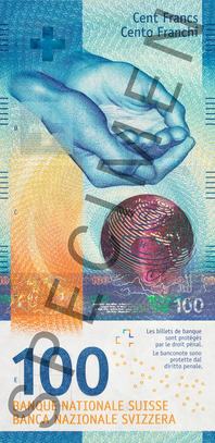100 CHF - informativni prikaz vazece novcanice SPECIMEN