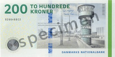200 DKK - informativni prikaz vazece novcanice SPECIMEN